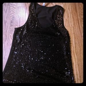 Sequined Tank Top